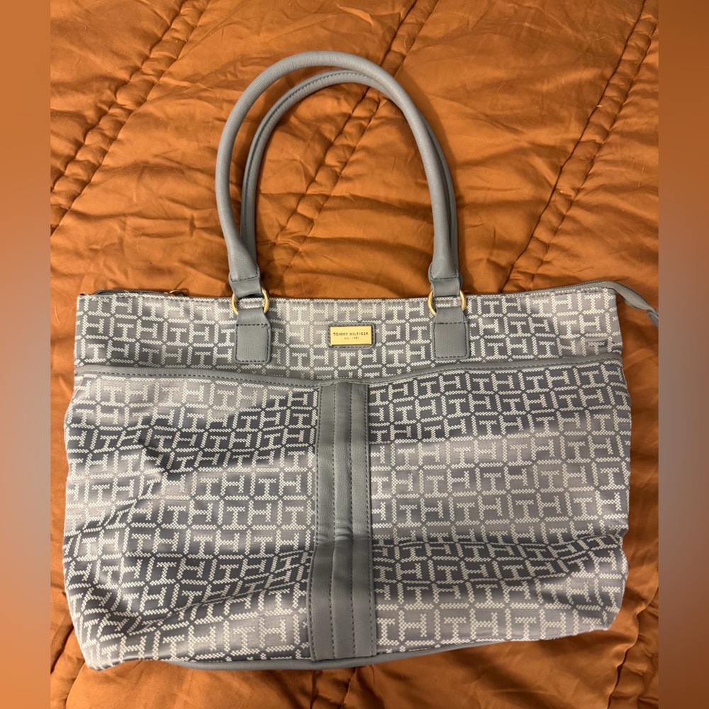 Tommy Hilfiger Gray Tote Bag